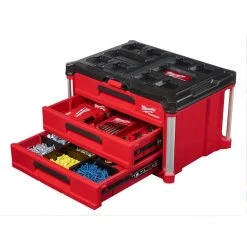 Milwaukee PACKOUT 22 in. Modular 3-Drawer Tool Box with Metal Reinforced Corners -Tool Storage Online Shop red milwaukee modular tool storage systems 48 22 8443 a0 1000 1