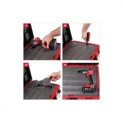 Milwaukee PACKOUT 16 in. Portable Modular Tool-Box Case with Customizable Insert -Tool Storage Online Shop red milwaukee modular tool storage systems 48 22 8450 a0 1000