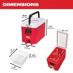 Milwaukee PACKOUT 10 in. Red 16 qt. Compact Cooler 19 Milwaukee PACKOUT 10 in. Red 16 qt. Compact Cooler -Tool Storage Online Shop red milwaukee modular tool storage systems 48 22 8460 40 1000