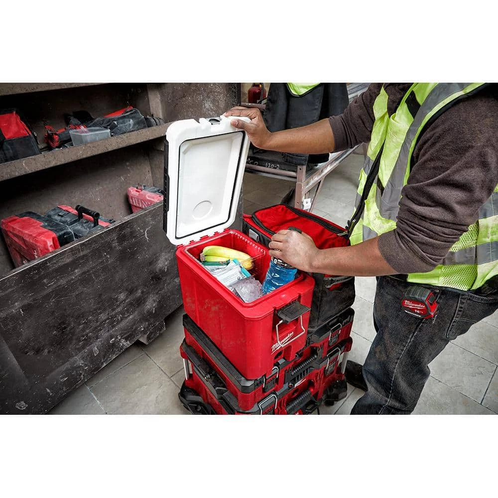 Milwaukee PACKOUT 10 in. Red 16 qt. Compact Cooler 15 Milwaukee PACKOUT 10 in. Red 16 qt. Compact Cooler - Image 13