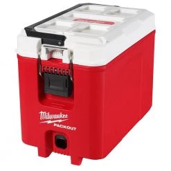 Milwaukee PACKOUT 10 in. Red 16 qt. Compact Cooler 23 Milwaukee PACKOUT 10 in. Red 16 qt. Compact Cooler -Tool Storage Online Shop red milwaukee modular tool storage systems 48 22 8460 77 1000