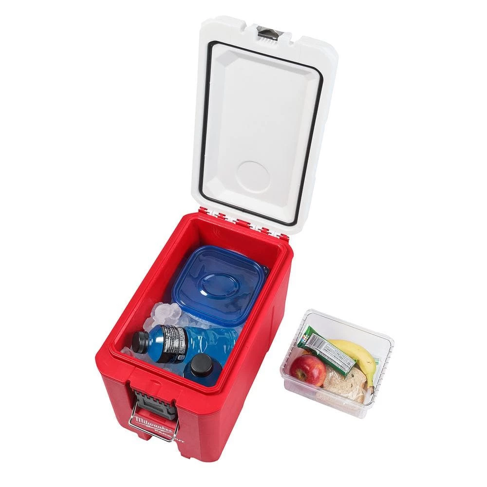 Milwaukee PACKOUT 10 in. Red 16 qt. Compact Cooler 6 Milwaukee PACKOUT 10 in. Red 16 qt. Compact Cooler - Image 4