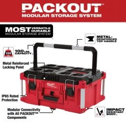 Milwaukee PACKOUT 22 in. Rolling Tool Box, 22 in. Large Tool Box and 22 in. Medium Tool Box -Tool Storage Online Shop red milwaukee modular tool storage systems 8426 8425 8424 76 1000
