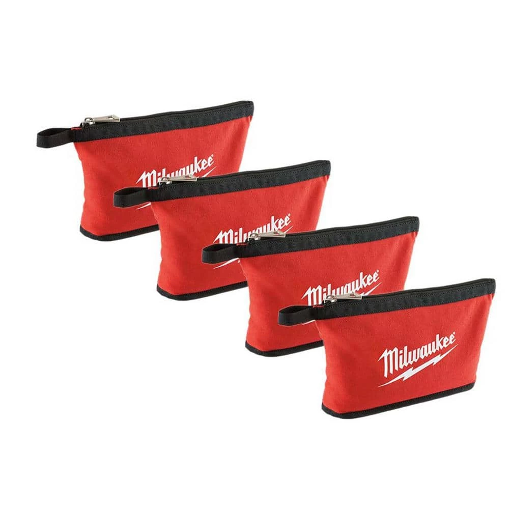 Milwaukee 12 in. Red Zipper Tool Bag (4-Piece) 3 Milwaukee 12 in. Red Zipper Tool Bag (4-Piece)
