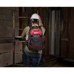 Milwaukee 10 in. Jobsite Backpack with 1000-Volt Insulated Screwdriver Set and Pouch (4-Piece) -Tool Storage Online Shop red milwaukee tool bags 48 22 8200 48 22 2204 a0 1000