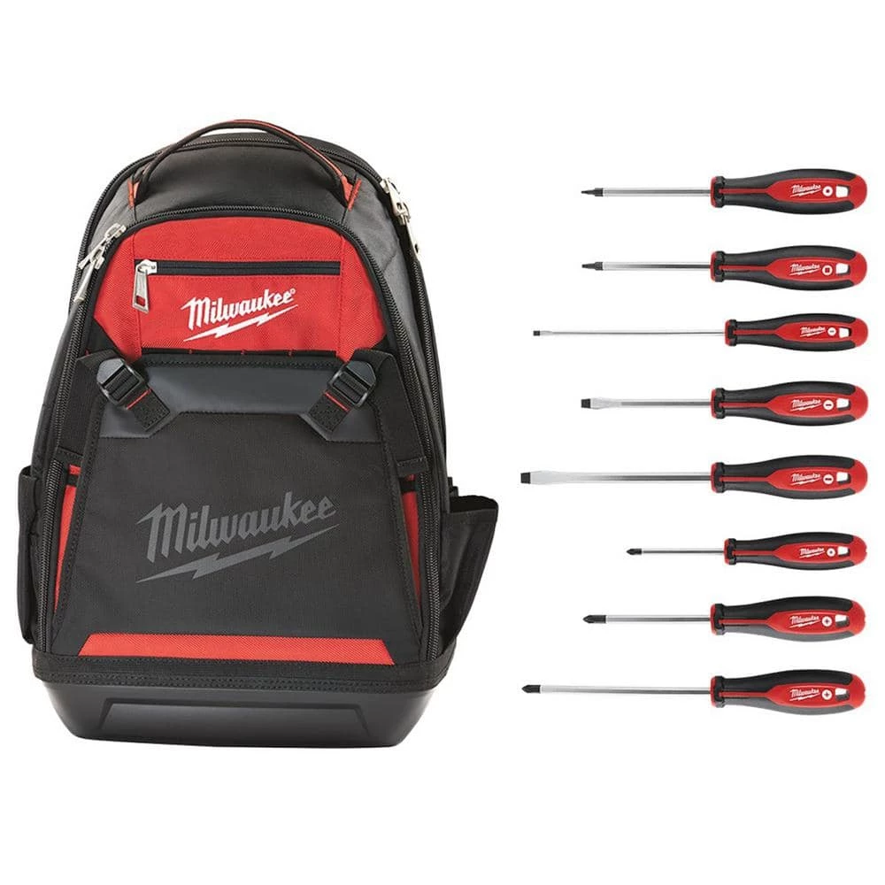 Milwaukee Jobsite Backpack with Screwdriver Set (8-Piece) 2 Milwaukee Jobsite Backpack with Screwdriver Set (8-Piece)