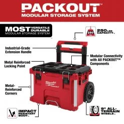 Milwaukee PACKOUT Rolling Tool Box with Tote and Organizers -Tool Storage Online Shop red milwaukee tool bags 48 22 8315 48 22 8435 48 22 8430 48 22 8 1d 1000