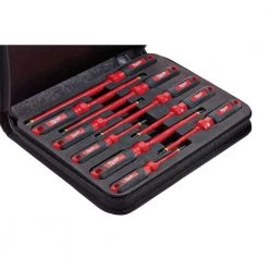 Milwaukee Electrician's Work Belt and 1000-Volt Insulated Screwdriver Set (10-Piece) -Tool Storage Online Shop red milwaukee tool belts 48 22 8110 48 22 2210 44 1000