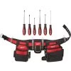 Milwaukee Adjustable Electricians Work Belt with 6-Piece Screwdriver Set 2 Milwaukee Adjustable Electricians Work Belt with 6-Piece Screwdriver Set -Tool Storage Online Shop red milwaukee tool belts 48 22 8110 48 22 2706 64 1000