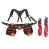 Milwaukee General Contractor Work Belt with Suspension Rig and Fastback Folding Knives (2-Pack) -Tool Storage Online Shop red milwaukee tool belts 48 22 8120 48 22 1503 64 1000