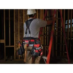 Milwaukee General Contractor Work Belt with Suspension Rig and 19 oz. Milled Face Hickory Hammer -Tool Storage Online Shop red milwaukee tool belts 48 22 8120 48 22 9419 31 1000