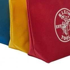 Klein Tools 3.5 in. Assorted Canvas Zipper Tool Bag (3-Pack) -Tool Storage Online Shop red yellow blue klein tools tool bags 5539cpak a0 1000