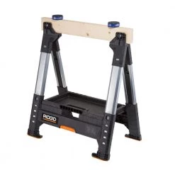 RIDGID 32 in. Adjustable Folding Sawhorse 25 RIDGID 32 in. Adjustable Folding Sawhorse -Tool Storage Online Shop ridgid saw horses 230710 1f 1000 1