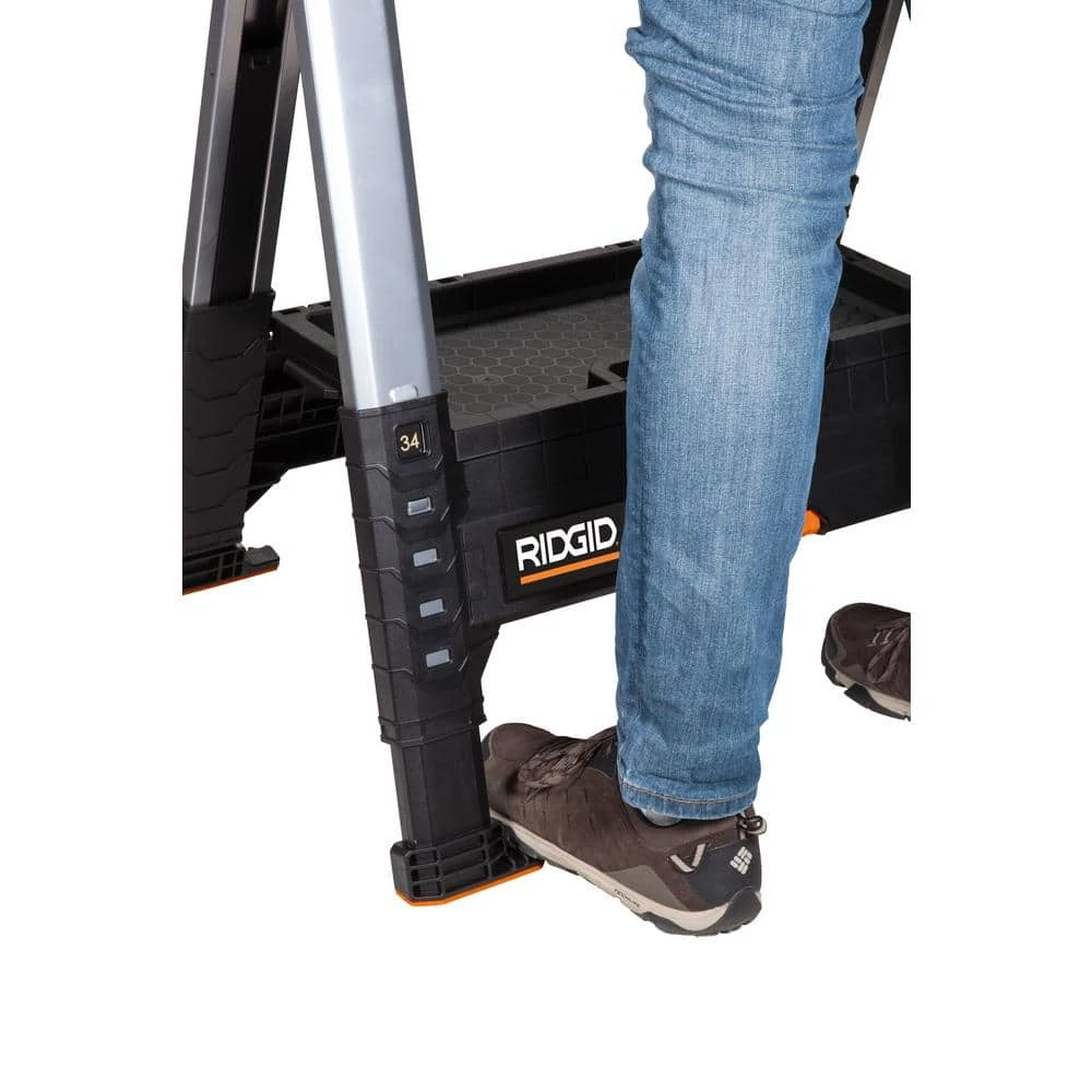 RIDGID 32 in. Adjustable Folding Sawhorse 13 RIDGID 32 in. Adjustable Folding Sawhorse - Image 11