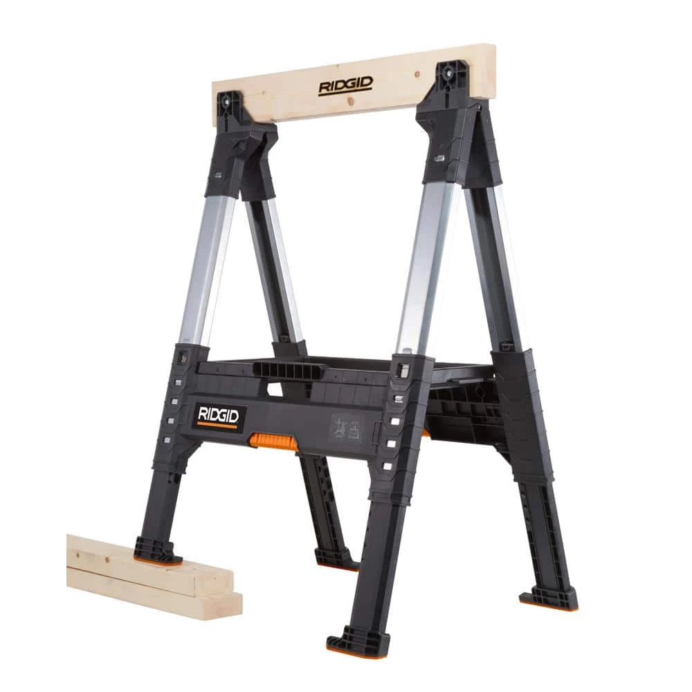 RIDGID 32 in. Adjustable Folding Sawhorse 14 RIDGID 32 in. Adjustable Folding Sawhorse - Image 12