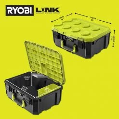 RYOBI LINK Medium Tool Box -Tool Storage Online Shop ryobi green ryobi modular tool storage systems stm102 a0 1000