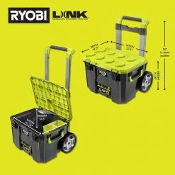RYOBI LINK Rolling Tool Box -Tool Storage Online Shop ryobi green ryobi modular tool storage systems stm201 a0 1000