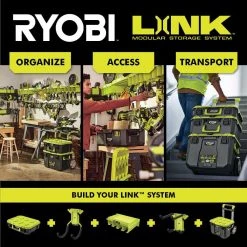 RYOBI LINK Rolling Tool Box -Tool Storage Online Shop ryobi green ryobi modular tool storage systems stm201 e1 1000