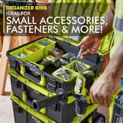 RYOBI LINK Rolling Tool Box with LINK Medium Tool Box and LINK Standard Tool Box 24 RYOBI LINK Rolling Tool Box with LINK Medium Tool Box and LINK Standard Tool Box -Tool Storage Online Shop ryobi green ryobi modular tool storage systems stm201 stm102 stm101 c3 1000