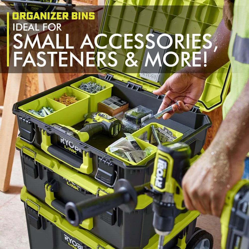 RYOBI LINK Rolling Tool Box with LINK Medium Tool Box and LINK Standard Tool Box 10 RYOBI LINK Rolling Tool Box with LINK Medium Tool Box and LINK Standard Tool Box - Image 8