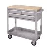Husky 36 in. 3-Drawer with Solid Wood Top, Stainless Steel Utility Cart -Tool Storage Online Shop stainless steel tool carts houc3603bjx1 64 1000