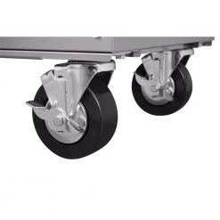 Husky 36 in. 3-Drawer with Solid Wood Top, Stainless Steel Utility Cart -Tool Storage Online Shop stainless steel tool carts houc3603bjx1 66 1000