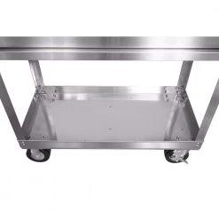 Husky 36 in. 3-Drawer with Solid Wood Top, Stainless Steel Utility Cart -Tool Storage Online Shop stainless steel tool carts houc3603bjx1 76 1000