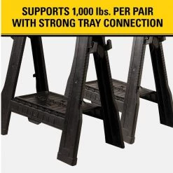 Stanley 31 in. Folding Sawhorse (2-Pack) -Tool Storage Online Shop stanley saw horses 060864r a0 1000