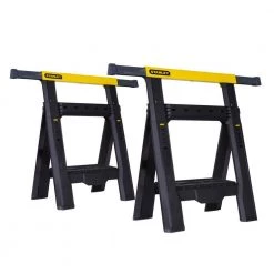 Stanley 32 in. 2-Way Adjustable Folding Sawhorse (2-Pack)