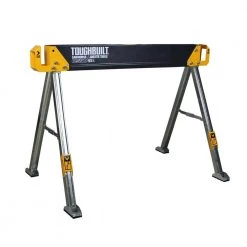 TOUGHBUILT 42.4"W x 28.8"H C550 Powder-Coat Steel Sawhorse and Jobsite Table with 1100 lb capacity