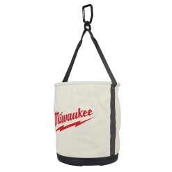 Milwaukee 12 in. Canvas Utility Bucket Tool Bag -Tool Storage Online Shop white black milwaukee tool bags 48 22 8271 4f 1000
