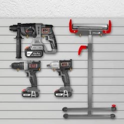 XtremepowerUS 28 in. H x 17.5 in. W Folding Roller Stand Saw Horse Height Adjustable 250 lbs. Load Capacity -Grey -Tool Storage Online Shop xtremepowerus saw horses 65074 4f 1000