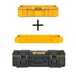 DEWALT 22 in. ToughSystem 2.0 Deep Tool Tray with ToughSystem 2.0 Shallow Tool Tray and ToughSystem 2.0 Small Tool Box