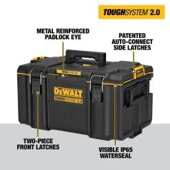 DEWALT 22 in. ToughSystem 2.0 Deep Tool Tray with ToughSystem 2.0 Deep Tool Tray, ToughSystem 2.0 Small and Large Tool Boxes -Tool Storage Online Shop yellow modular tool storage systems dwst08120w16530 40 1000