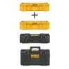 DEWALT 22 in. ToughSystem 2.0 Deep Tool Tray with ToughSystem 2.0 Deep Tool Tray, ToughSystem 2.0 Small and Large Tool Boxes